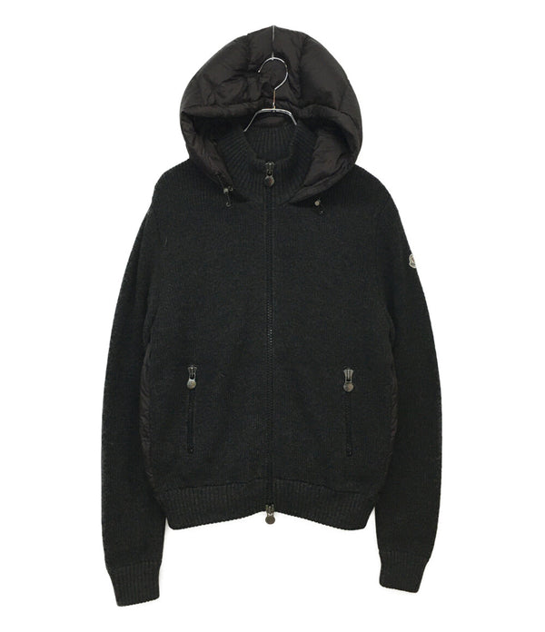 極美品✨ MONCLERモンクレールMAGLIAN ニット切り替えダウン M相当 モンクレール ダウンジャケット ニット切り替えダウン A2-091