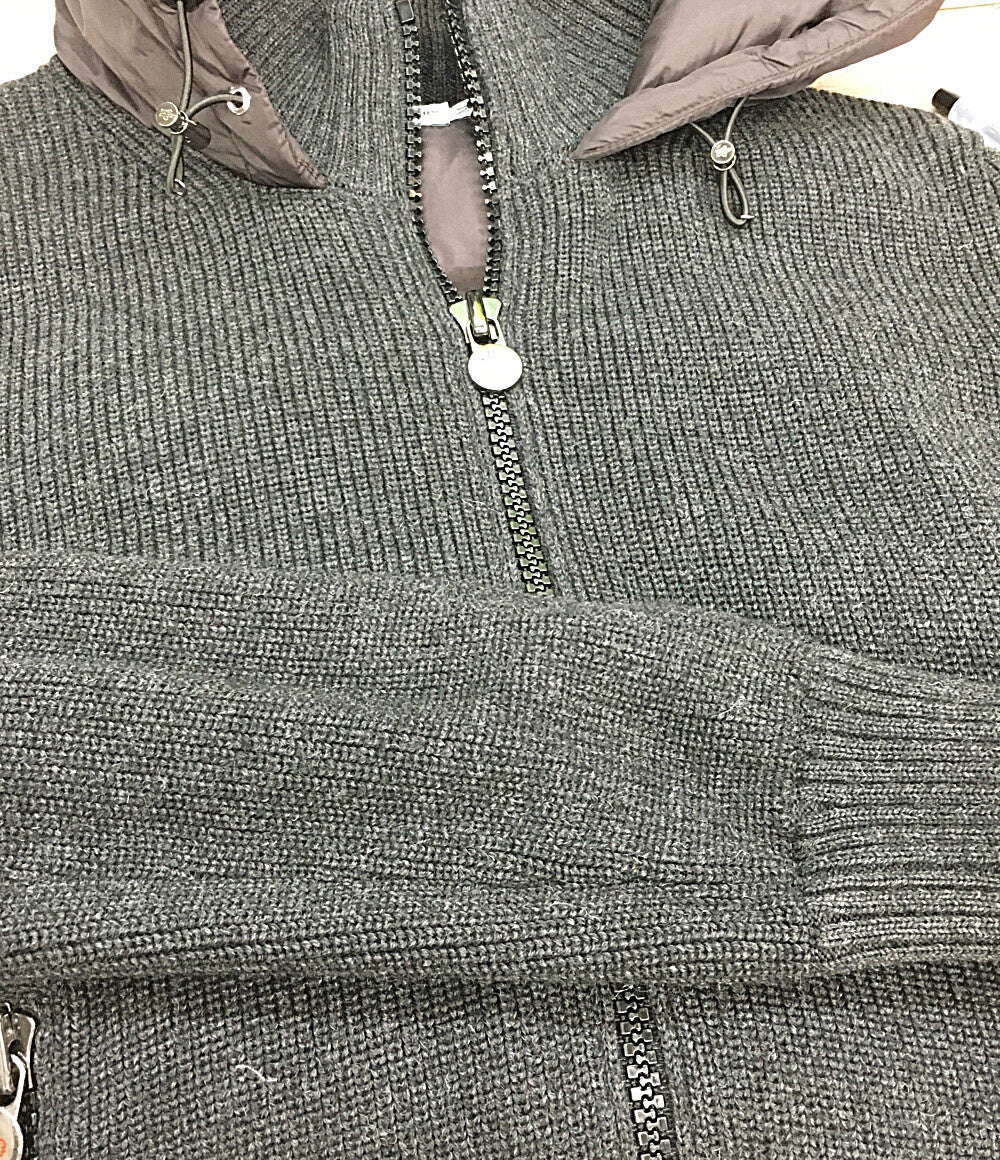 極美品✨ MONCLERモンクレールMAGLIAN ニット切り替えダウン M相当 MONCLER】モンクレール『ニット切替 ダウンジャケット sizeXL