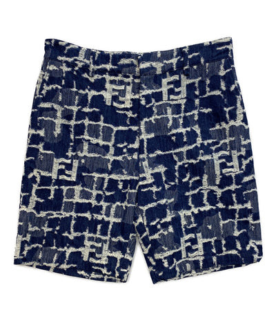 フェンディ 美品 デニムハーフパンツ ズッカ FLP347 メンズ SIZE 34 FENDI