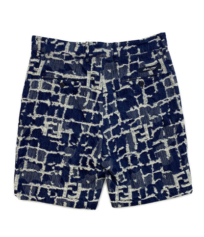 美品 FENDI デニムハーフパンツ ズッカ FLP347 メンズ SIZE 34 フェンディ