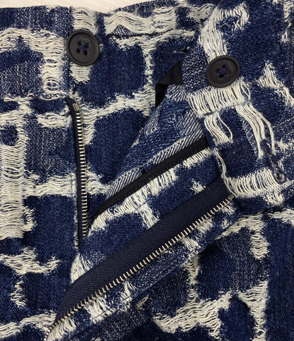 美品 FENDI デニムハーフパンツ ズッカ FLP347 メンズ SIZE 34 フェンディ