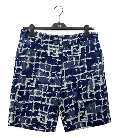美品 FENDI デニムハーフパンツ ズッカ FLP347 メンズ SIZE 34 フェンディ