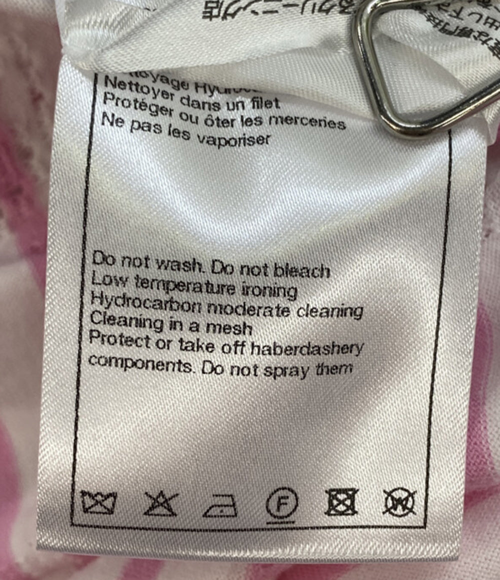 CHANEL 半袖Tシャツ ココマーク ピンク ボーダー 24年 P77169K11149 レディース SIZE 38 シャネル