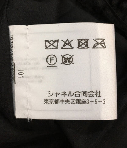 美品 CHANEL パンツ P73335 V64833 ベロア ロング ストレート レディース SIZE 36 シャネル