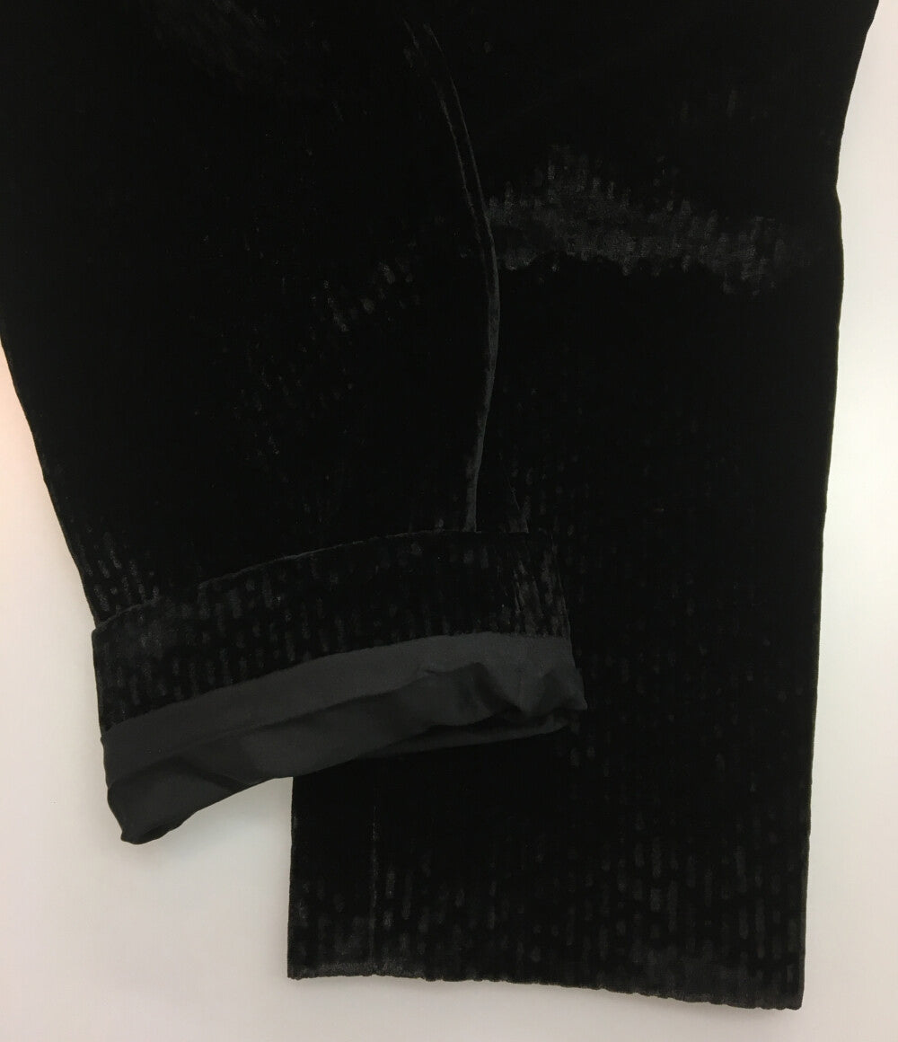 美品 CHANEL パンツ P73335 V64833 ベロア ロング ストレート レディース SIZE 36 シャネル