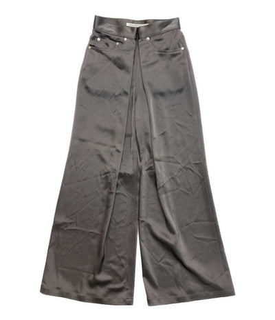 ジョンローレンスサリバン 美品 パンツ グレー ワイドスラックス 2C026-0224-TT レディース SIZE M JOHNLAWRENCESULLIVAN