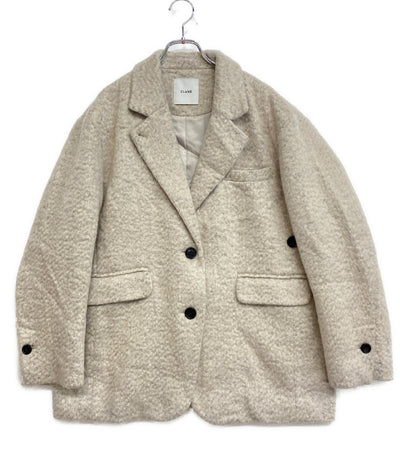 クラネ テーラードジャケット ミックスシャギー 15101-0002 レディース SIZE 2 CLANE