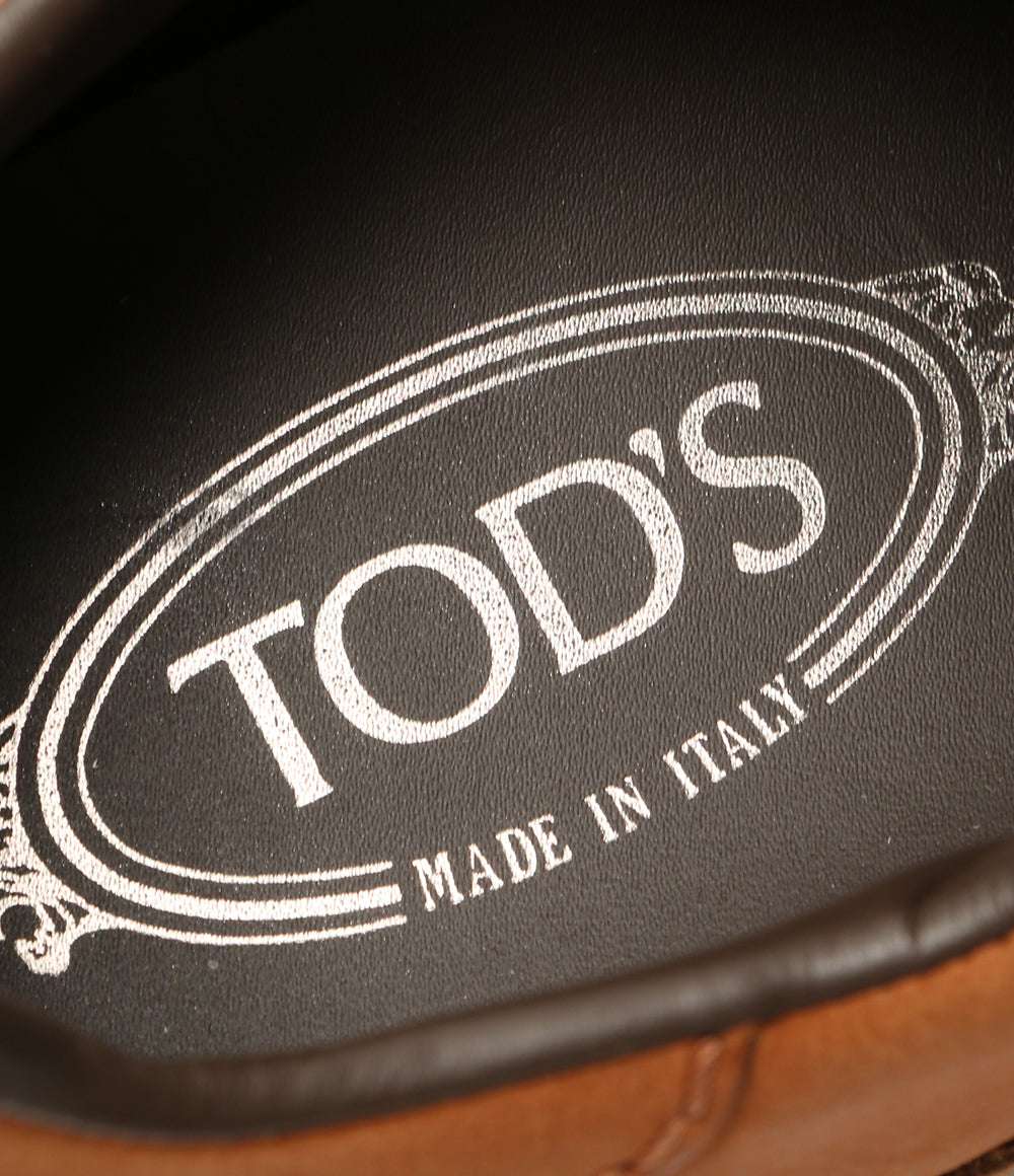 トッズ 美品 レザースニーカー ブラウン メンズ SIZE 8 TOD’S
