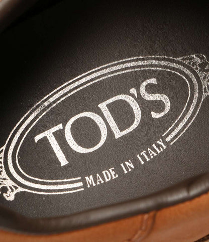 トッズ 美品 レザースニーカー ブラウン メンズ SIZE 8 TOD’S