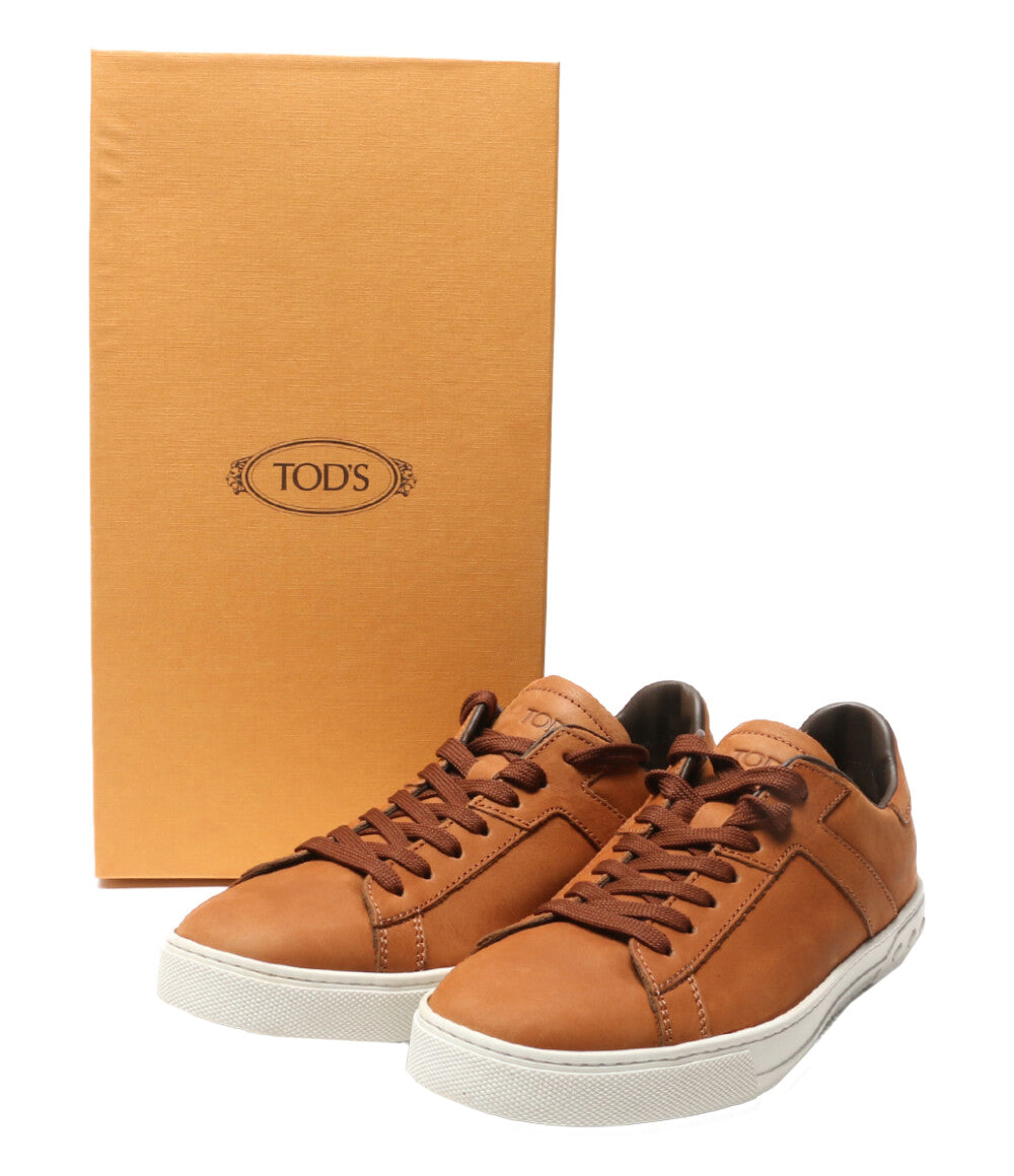 トッズ 美品 レザースニーカー ブラウン メンズ SIZE 8 TOD’S