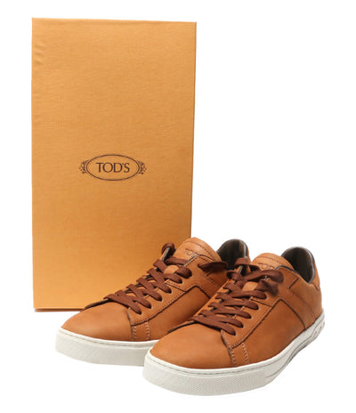 トッズ 美品 レザースニーカー ブラウン メンズ SIZE 8 TOD’S