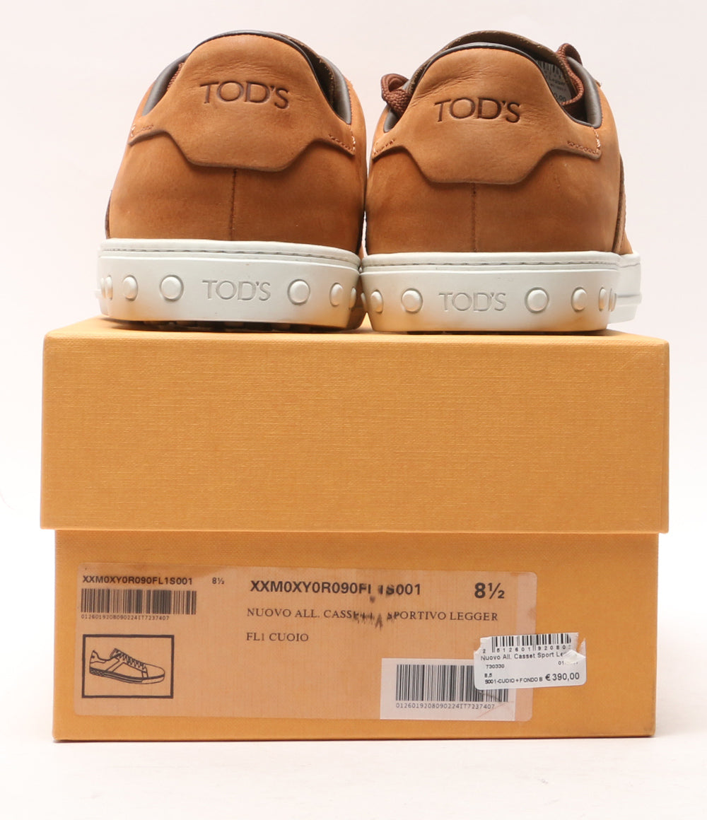 トッズ 美品 レザースニーカー ブラウン メンズ SIZE 8 TOD’S
