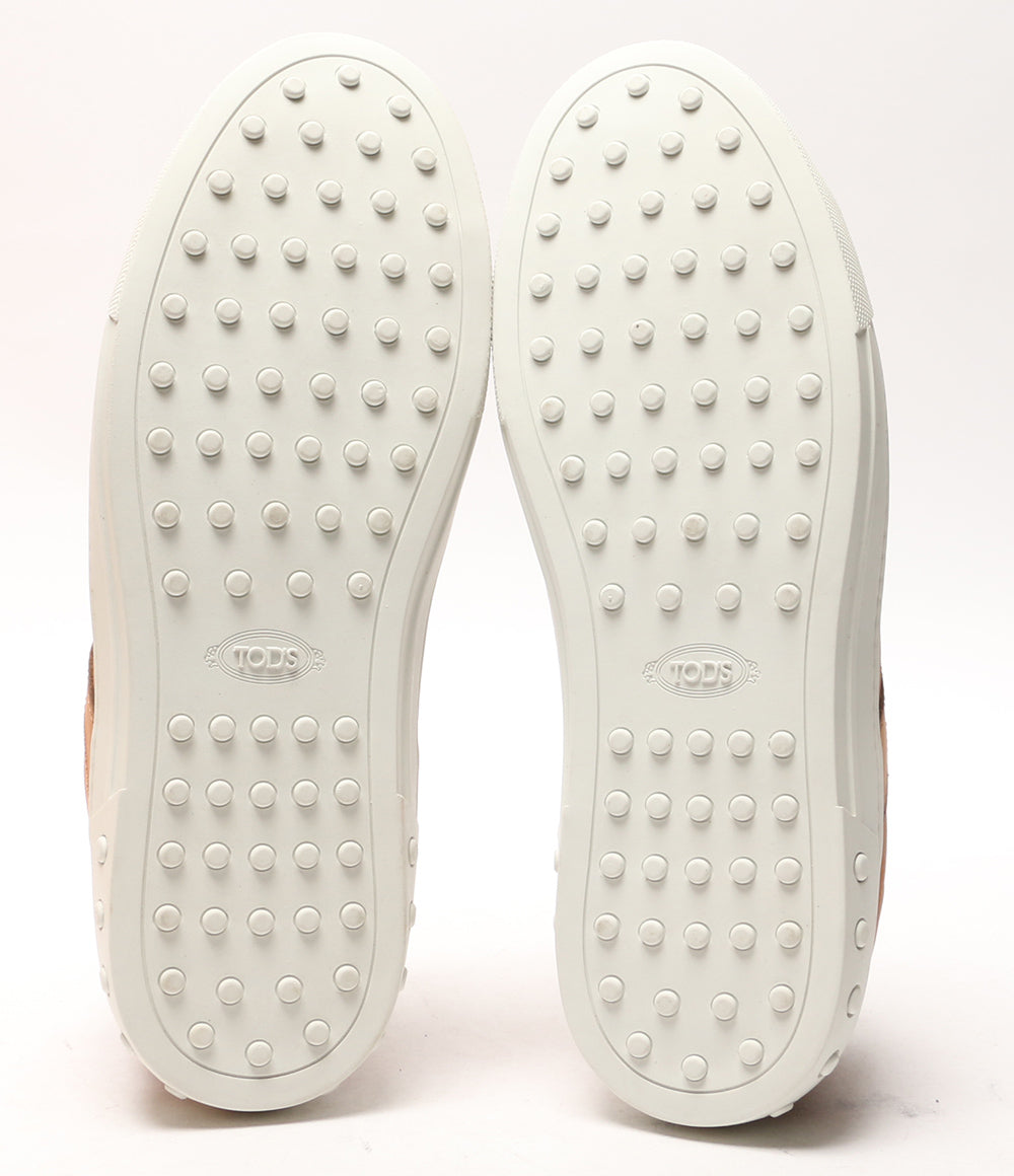 トッズ 美品 レザースニーカー ブラウン メンズ SIZE 8 TOD’S