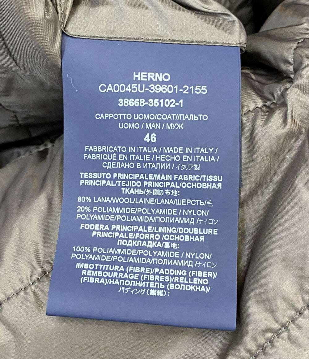 ヘルノ チェスターコート ライナー付 CA0045U-39601-2155 レディース SIZE 46 HERNO