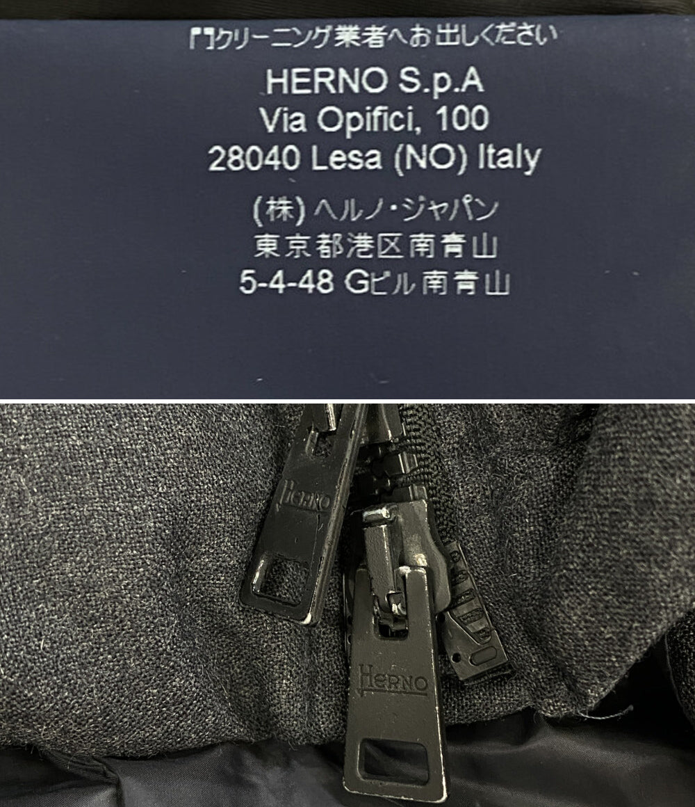ヘルノ ナイロンコート ファーなし 32155-30204-2 レディース SIZE 42 HERNO