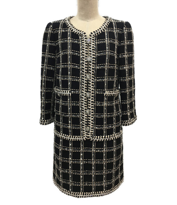 シャネル 長袖ワンピース P73931V65545 ツイード レディース SIZE 34