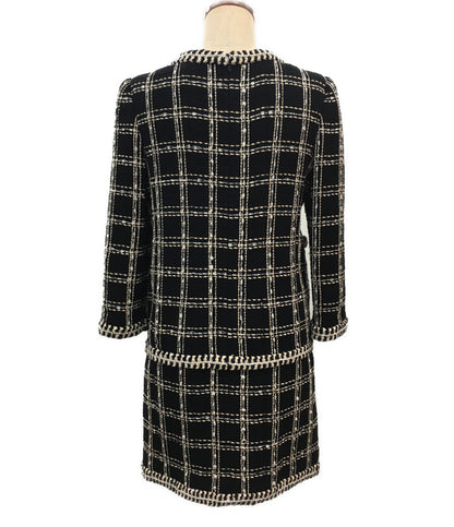 CHANEL 長袖ワンピース P73931V65545 ツイード レディース SIZE 34 シャネル