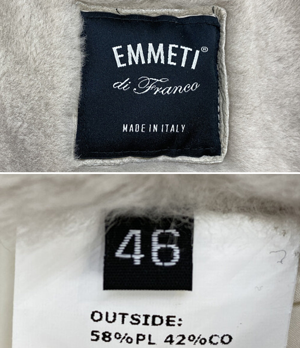 エンメティ ムートンダウンジャケット 袖切替 メンズ SIZE 46 EMMETI