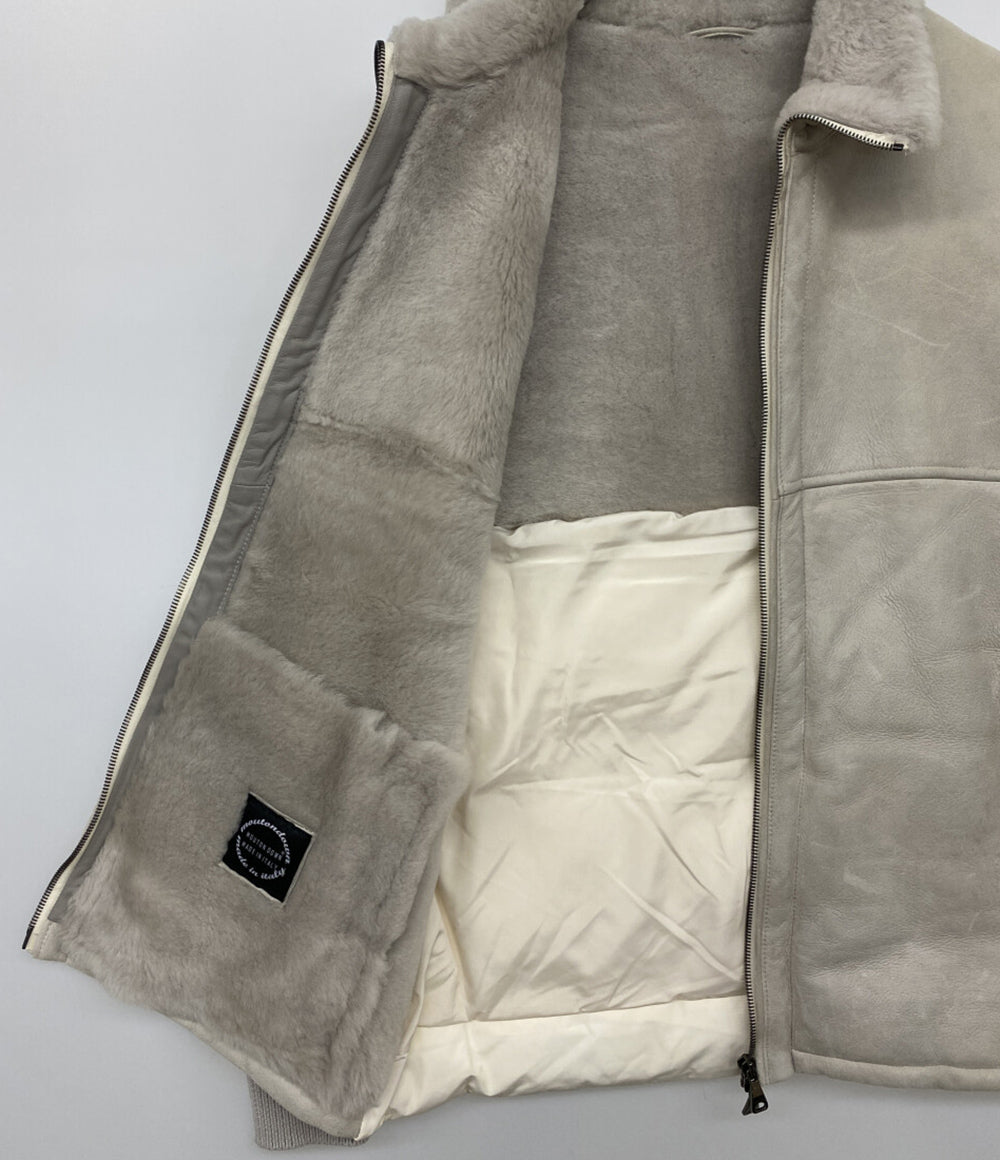 エンメティ ムートンダウンジャケット 袖切替 メンズ SIZE 46 EMMETI