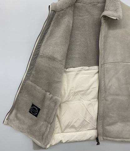 エンメティ ムートンダウンジャケット 袖切替 メンズ SIZE 46 EMMETI