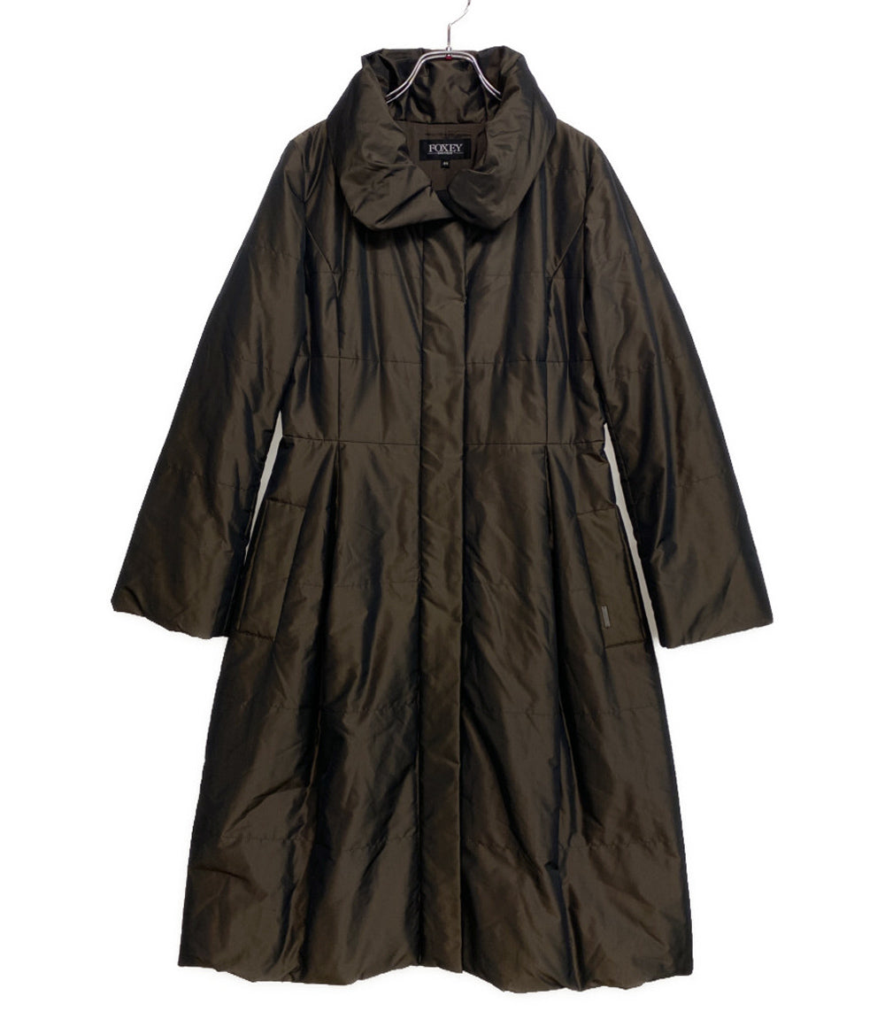 フォクシー コート ブラウン 中綿 24648-ACAN23Y-2 レディース SIZE 40 FOXEY