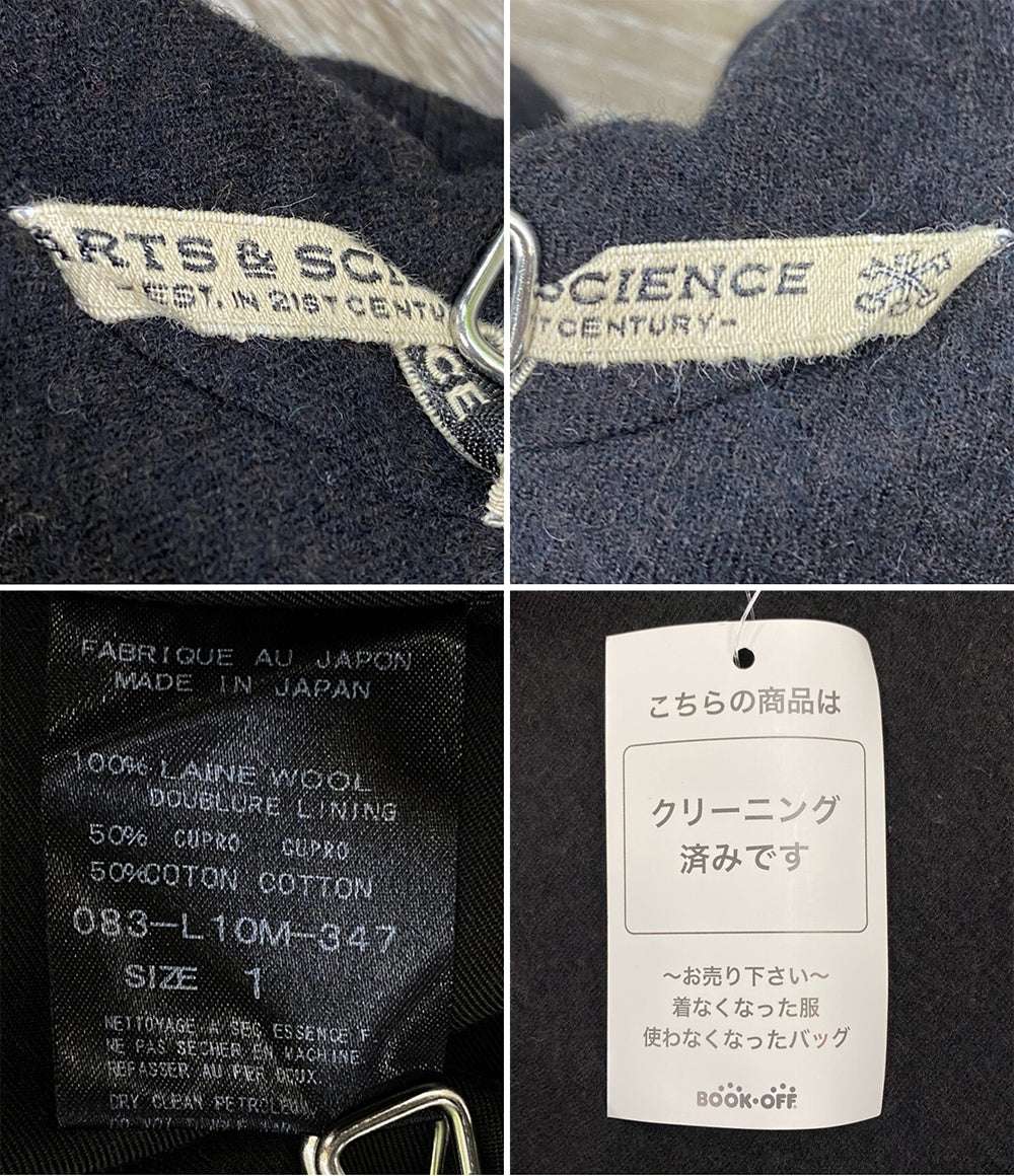 アーツ＆サイエンス チェスターコート ブラック レディース SIZE 1 ARTS and SCIENCE
