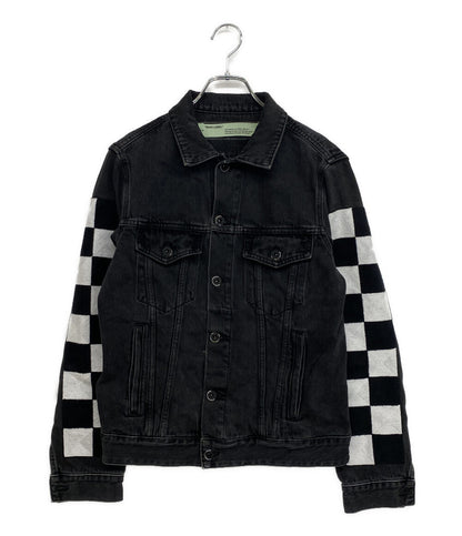 OFF WHITE デニムジャケット スクエアデザイン OMYE005S18812025 メンズ SIZE S オフホワイト