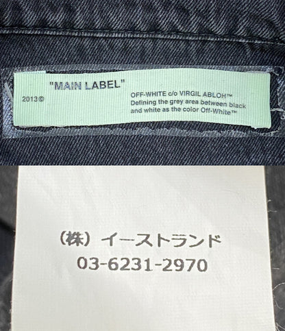 OFF WHITE デニムジャケット スクエアデザイン OMYE005S18812025 メンズ SIZE S オフホワイト