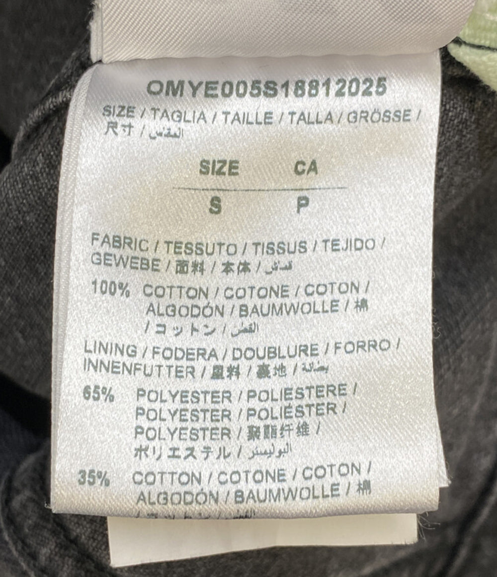 OFF WHITE デニムジャケット スクエアデザイン OMYE005S18812025 メンズ SIZE S オフホワイト