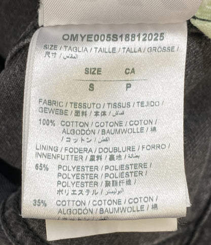 OFF WHITE デニムジャケット スクエアデザイン OMYE005S18812025 メンズ SIZE S オフホワイト