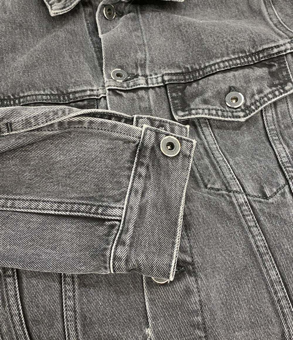 OFF WHITE デニムジャケット スクエアデザイン OMYE005S18812025 メンズ SIZE S オフホワイト