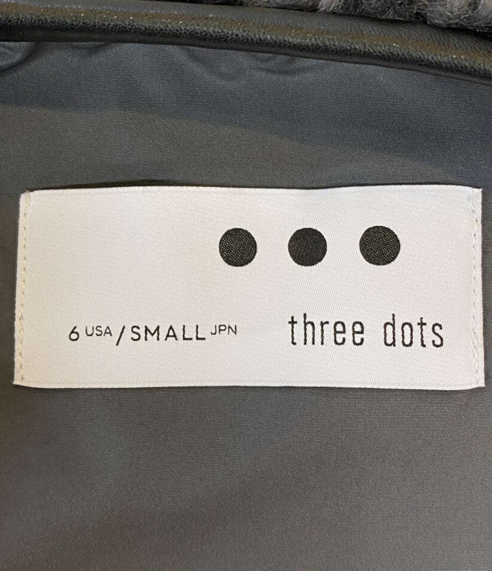 スリードッツ ベスト グレー プードル PB0001Y レディース SIZE S THree dots