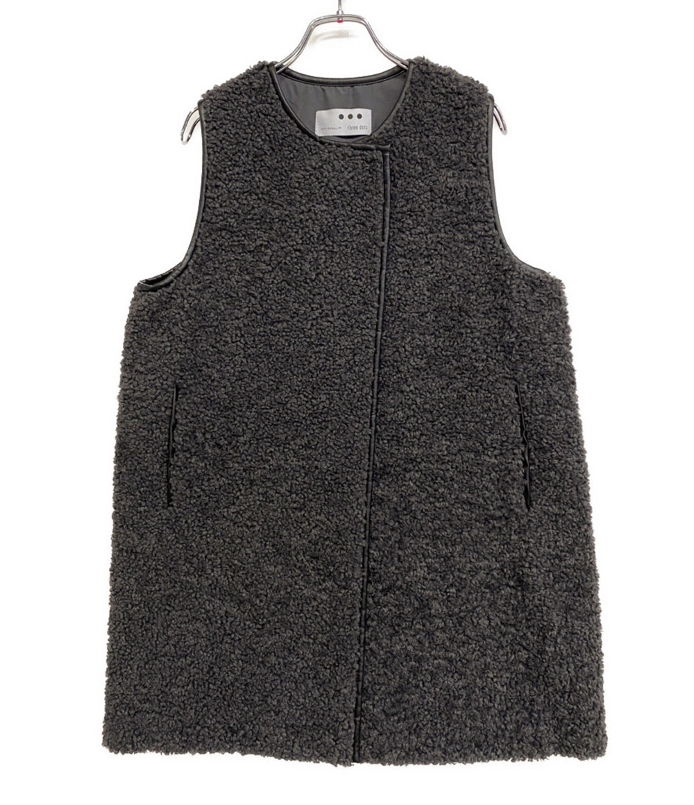 スリードッツ ベスト グレー プードル PB0001Y レディース SIZE S THree dots