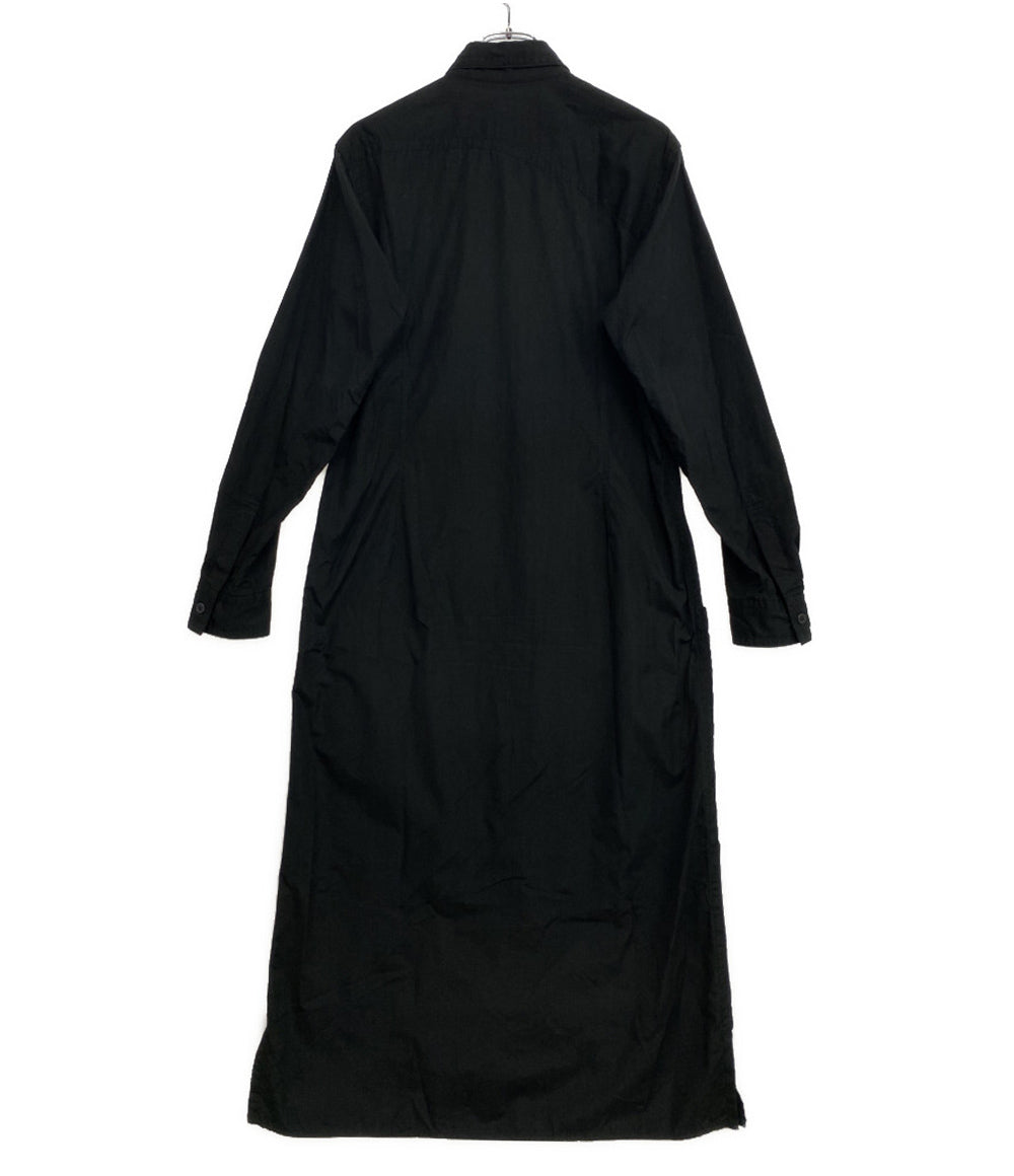 YOHJI YAMAMOTO 長袖シャツワンピース HN-B04-001 レディース SIZE 1 ヨウジヤマモトプールオム