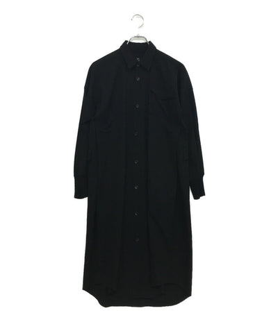 Y’ｓ 長袖シャツワンピース ウールギャバ 14SS YG-D07-100 レディース SIZE 3 ワイズ