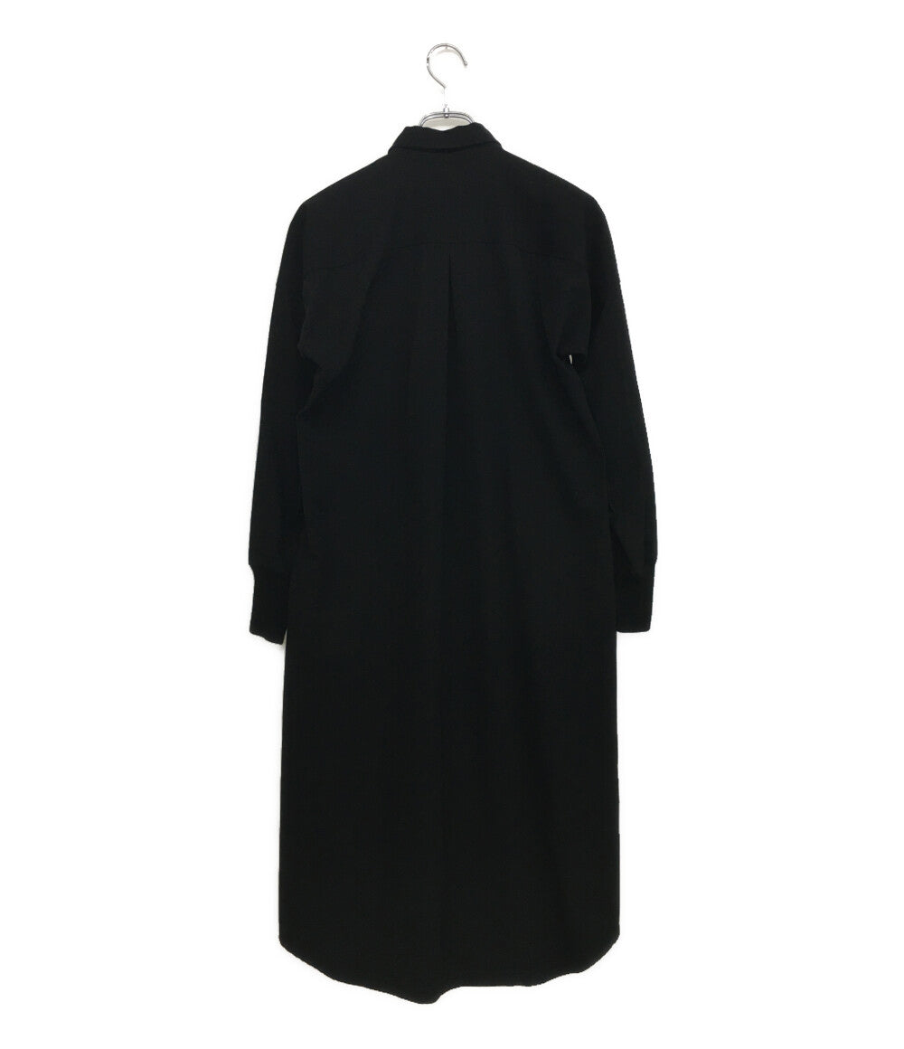 Y’ｓ 長袖シャツワンピース ウールギャバ 14SS YG-D07-100 レディース SIZE 3 ワイズ