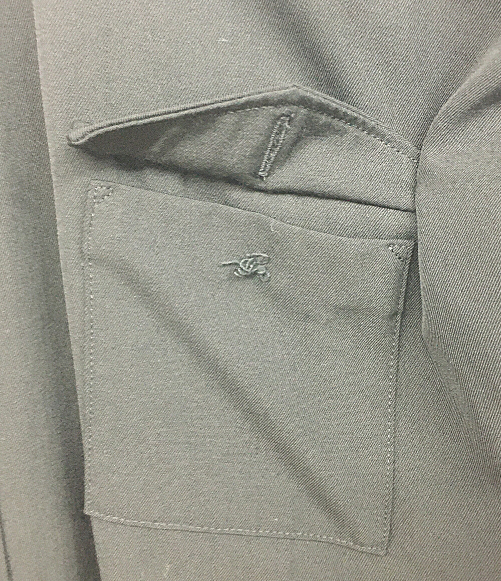 Y’ｓ 長袖シャツワンピース ウールギャバ 14SS YG-D07-100 レディース SIZE 3 ワイズ