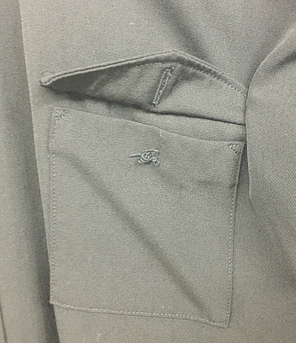 Y’ｓ 長袖シャツワンピース ウールギャバ 14SS YG-D07-100 レディース SIZE 3 ワイズ