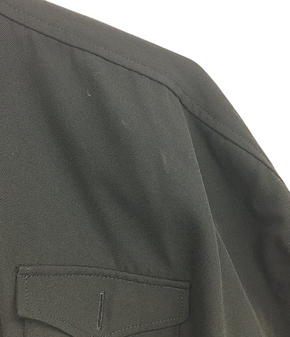 Y’ｓ 長袖シャツワンピース ウールギャバ 14SS YG-D07-100 レディース SIZE 3 ワイズ