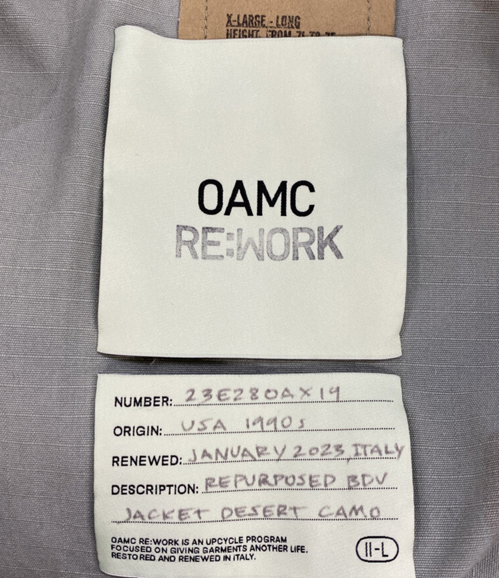 オーエーエムシー ジャケット RE:WORK BDU JACKET 23E28OAX19 メンズ SIZE XXL OAMC