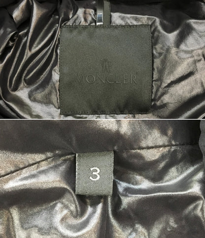 MONCLER ダウンジャケット ブラック フーディ メンズ SIZE 3 モンクレール