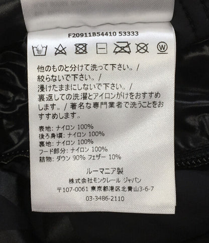 MONCLER ダウンジャケット ブラック フーディ メンズ SIZE 3 モンクレール