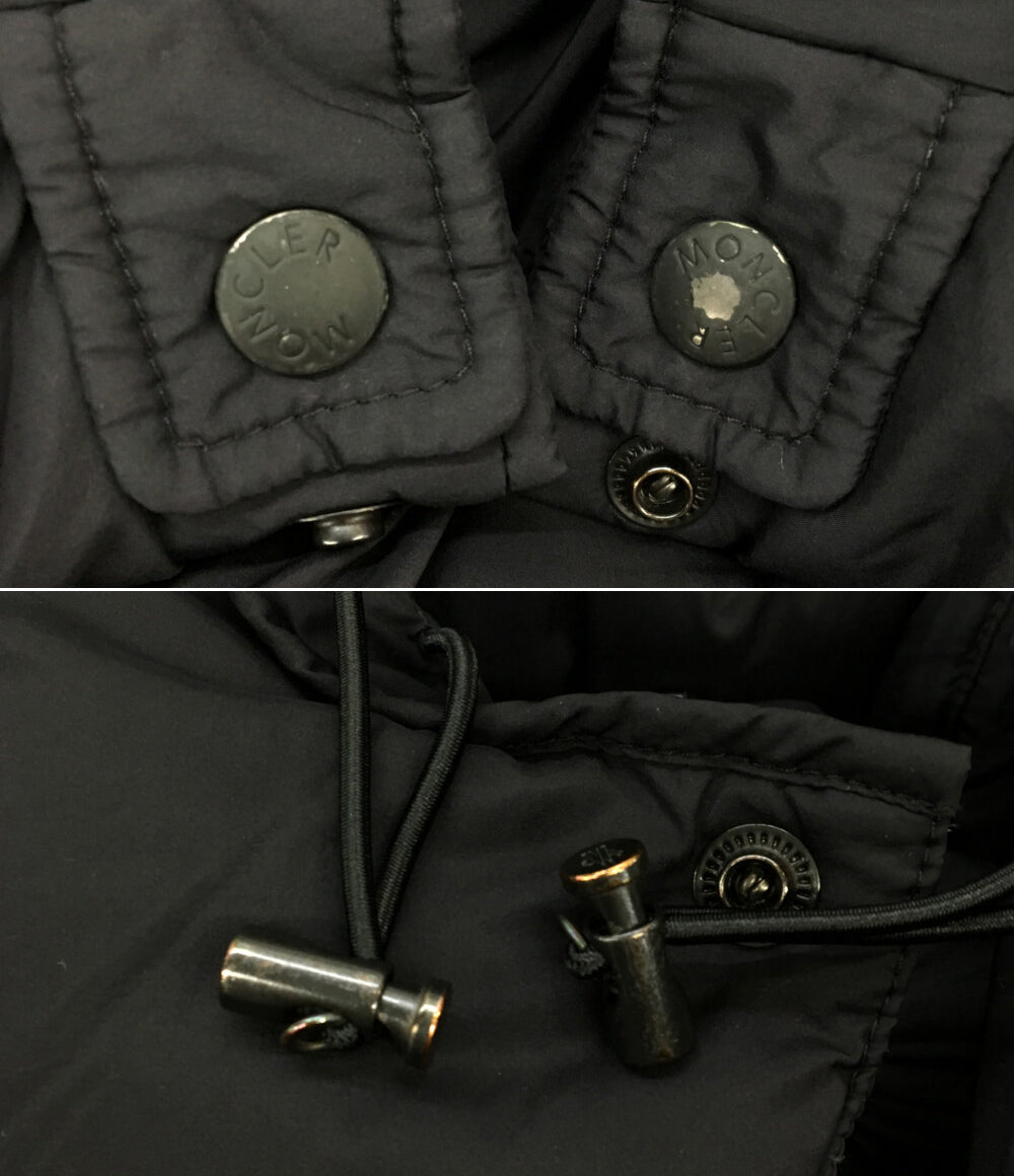 MONCLER ダウンジャケット ブラック フーディ メンズ SIZE 3 モンクレール