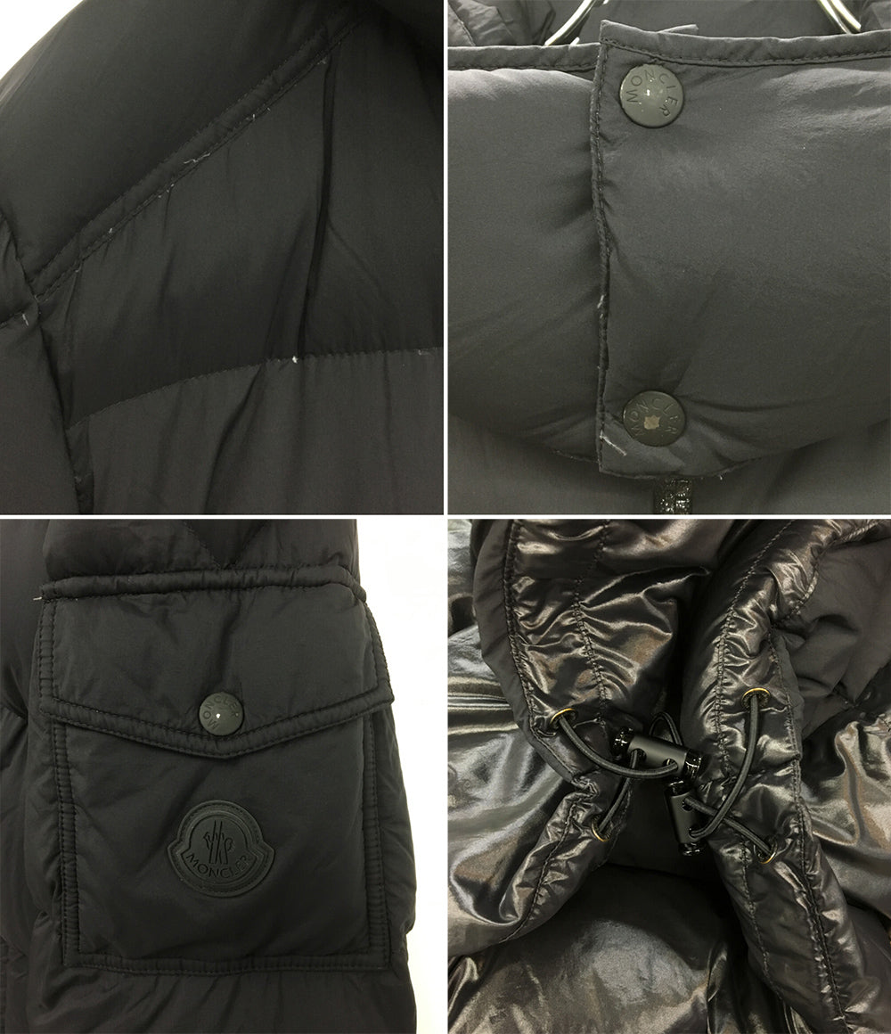 MONCLER ダウンジャケット ブラック フーディ メンズ SIZE 3 モンクレール