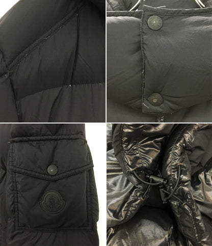 MONCLER ダウンジャケット ブラック フーディ メンズ SIZE 3 モンクレール