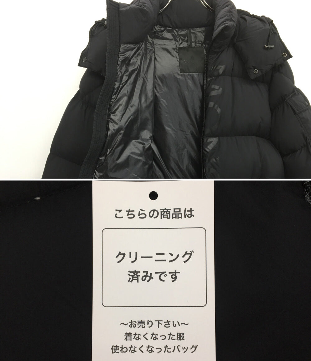 MONCLER ダウンジャケット ブラック フーディ メンズ SIZE 3 モンクレール