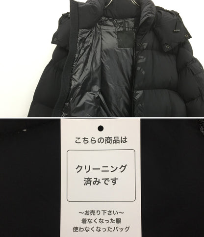 MONCLER ダウンジャケット ブラック フーディ メンズ SIZE 3 モンクレール