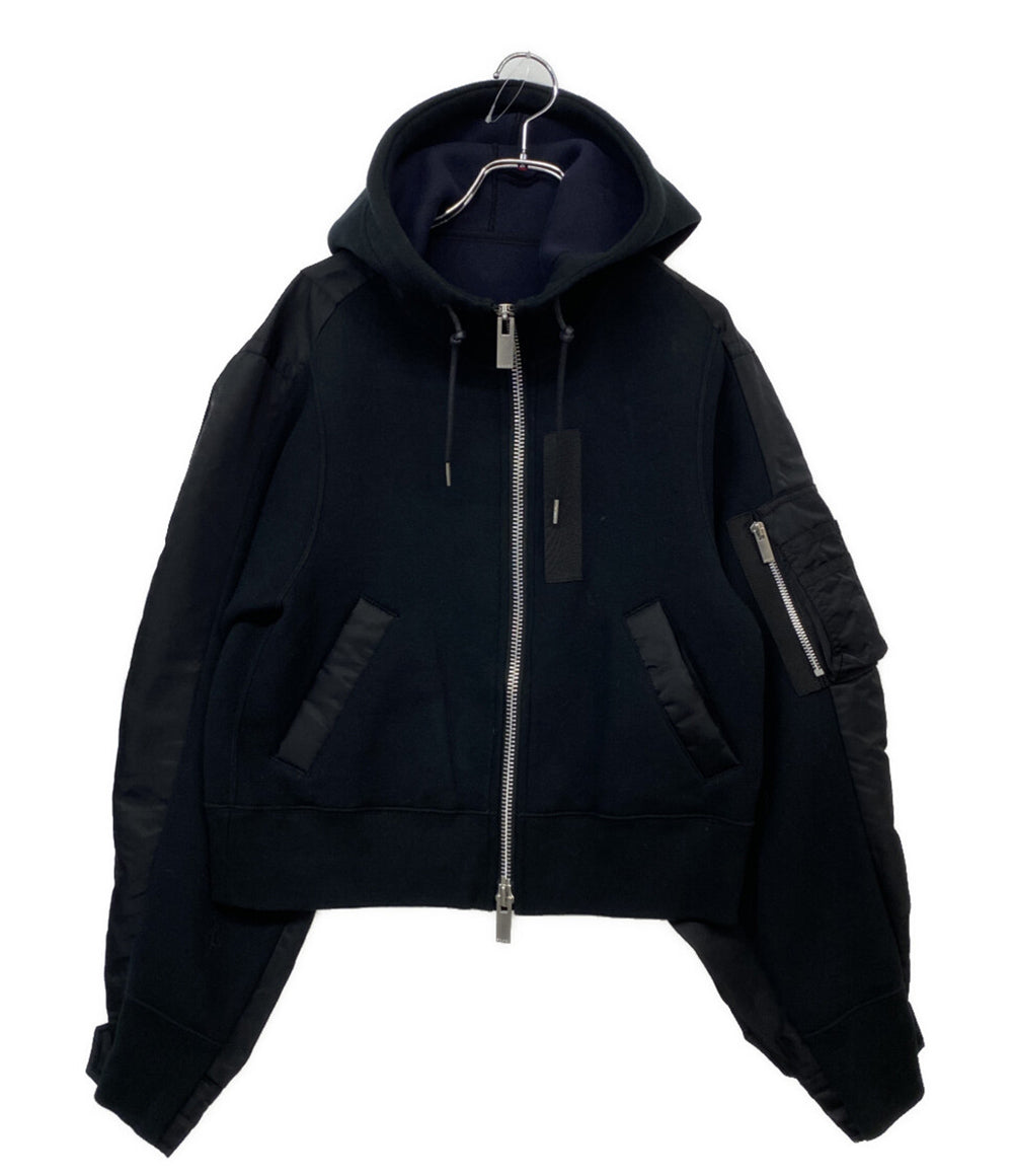 サカイ ドッキングパーカー スポンジスウェット 22-06079 レディース SIZE 3 sacai