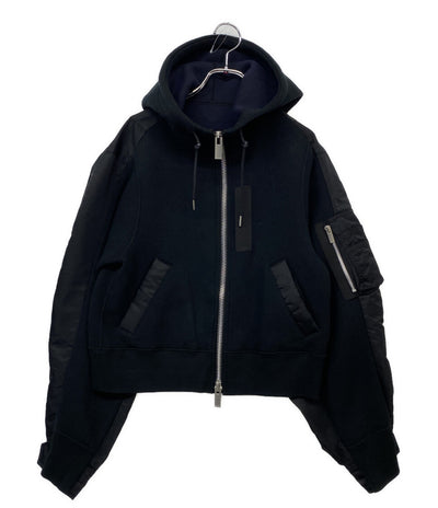サカイ ドッキングパーカー スポンジスウェット 22-06079 レディース SIZE 3 sacai
