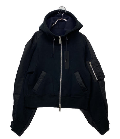 サカイ ドッキングパーカー スポンジスウェット 22-06079 レディース SIZE 3 sacai